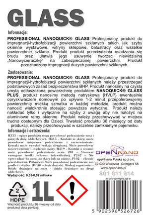 PROFESSIONAL NANOQUICK GLASS 1L